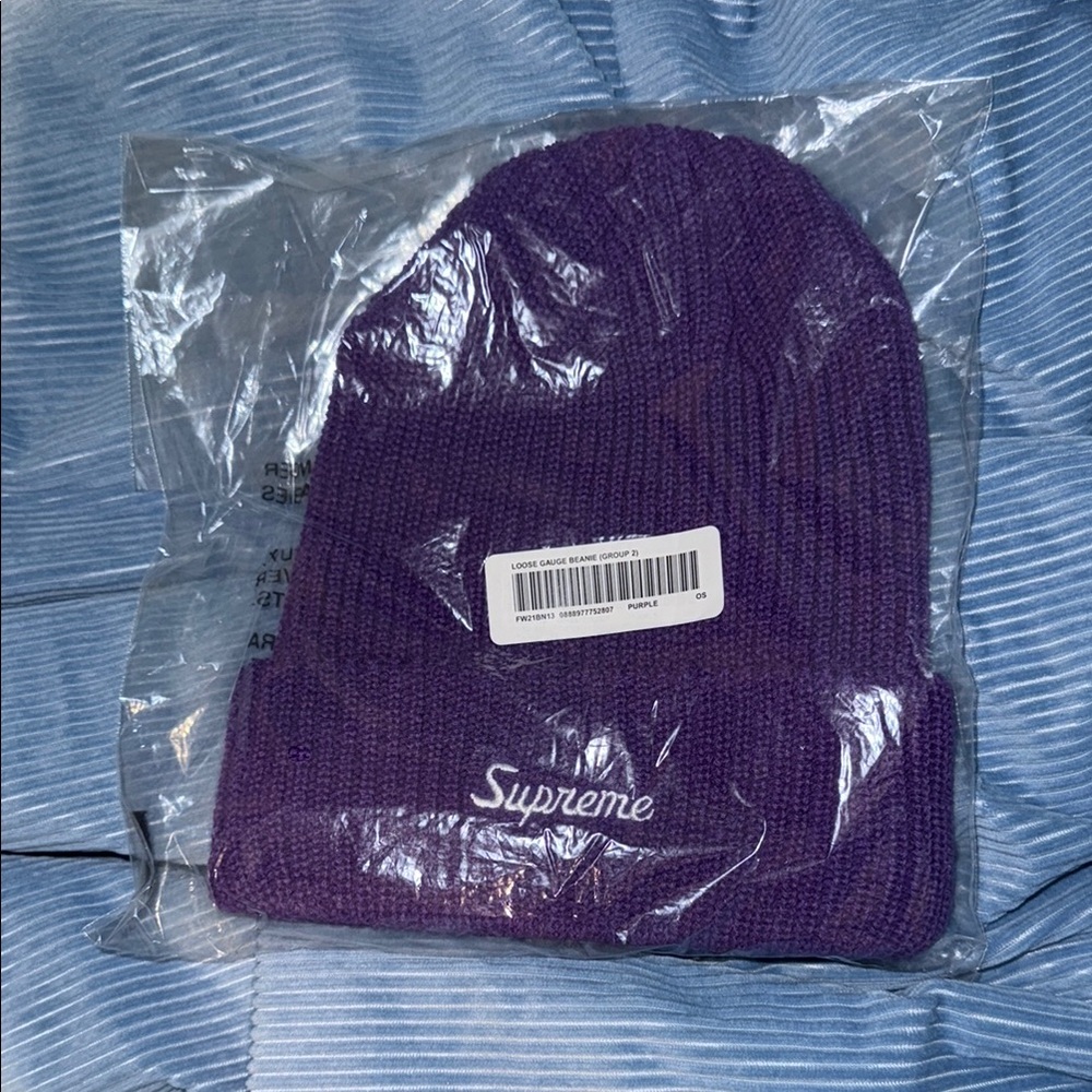 Supreme Purple Beanie